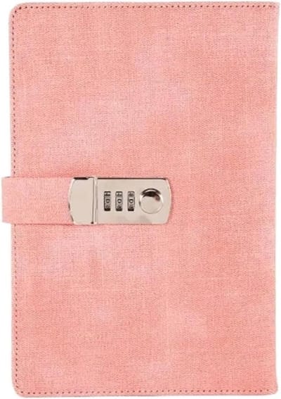 Dagboek met code - Notitieboek slot - Persoonlijk schrijven - Cijferslot beveiliging - A5 formaat - Roze