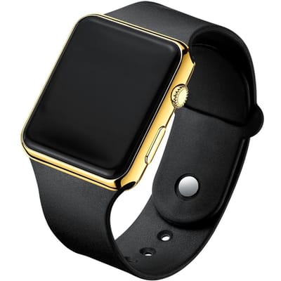 Eenvoudig Digitaal Horloge Voor Mannen Vrouwen Mode Sport Led Elektronisch Horloge Zwart Siliconen Polsband Casual Herenhorloge Reloj Hombre black
