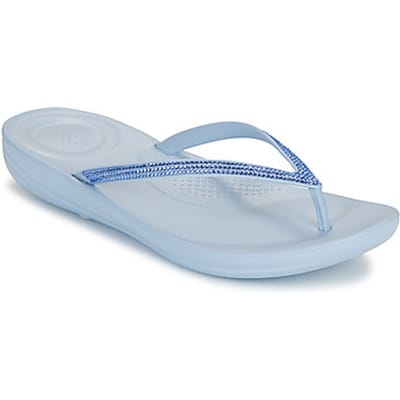 FitFlop Fitflop™ iqushion sparkle cloudy blue dames slippers – lichtgewicht ergonomische teenslippers