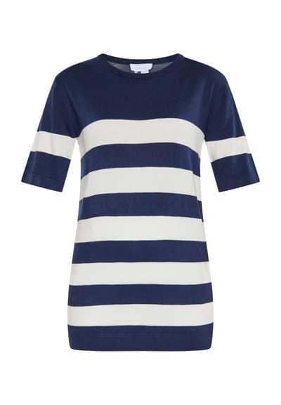 usha Jumper Dames marine wit