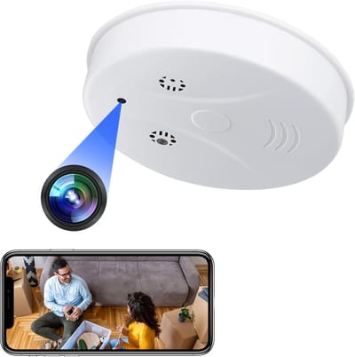 Verborgen Camera - Mini Spycam - Huis Bewaken - Bewegingsdetectie Nachtzicht - 1080p HD - Zwart