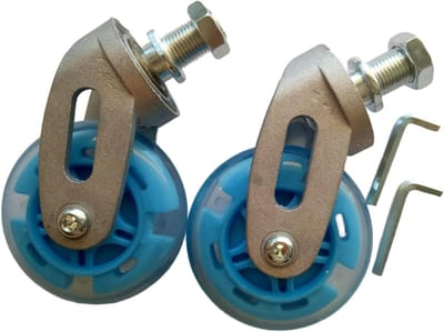 Waveboard Wielen - Caster Board Set - Recreatief Skaten - Aluminium Frame - 80mm Diameter - Blauw