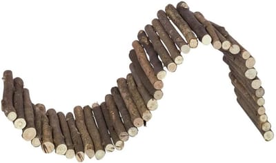 Houten Brug - Knaagdier Accessoire - Knaagdier Verrijking - Onbehandeld Natuurhout - 72 x 19 cm - Natuurlijk