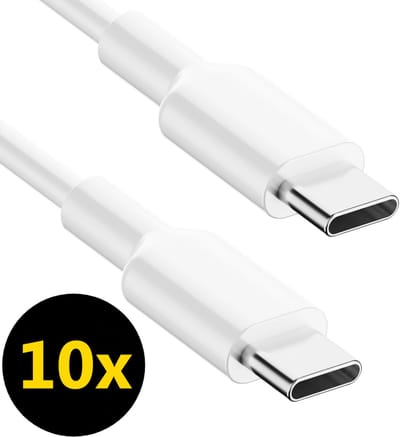 ThunderGold 10x USB C kabel 60W - USB C naar USB C - USB-C kabels - USB C kabel naar USB C - Oplaadkabel USB C - USBC kabel - Universeel - 1 Meter