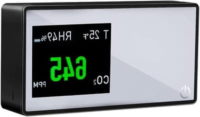 Luchtkwaliteitsmonitor - CO2 meter - Binnenlucht meten - NDIR sensor - Compact formaat - Zwart