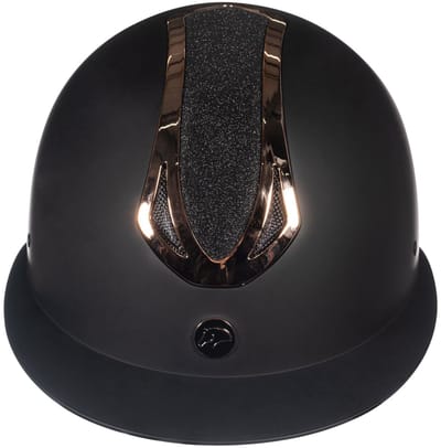 Ruitercap veiligheidshelm Illusion zwart/rose goud maat S (52-54 cm)