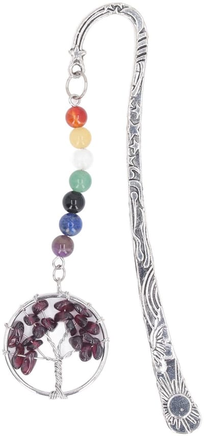 Dailygoods- Boekenlegger Metalen - Chakra Bladwijzer - Decoratief - Cadeau voor Lezers - Energiebalancerend - Prachtige Kleuren