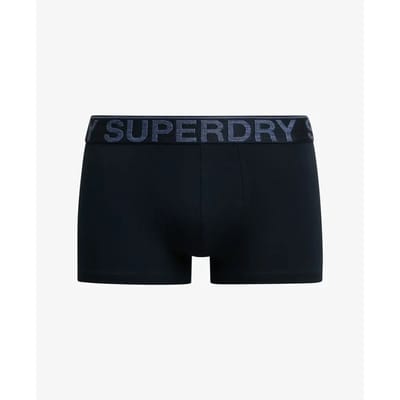 Superdry Biologisch Katoenen Trunk Drieverpakking Blauw Grootte: M