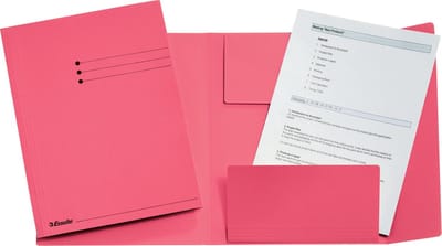 Esselte Manilla 3-klepsmap - A4 - 50 stuks - Roze