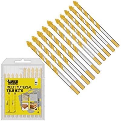 Multimateriaal Tegelboren Set - 10 Stuks voor Keramiek, Graniet, Marmer en Porselein