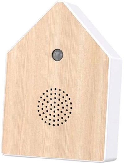 OIMG Vogelgeluiden Huisje - Bewegingssensor box - Vogelhuisje Met Geluid - met wandhouder - natuurlijk geluid - bewegingsmelder vogelgezang - met Sensor - Witte ruis - 11 x 3,5 x 15,2 cm - Geschikt als cadeau voor familie en vrienden