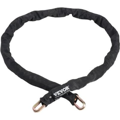 VEVOR Fietskettingslot 1,8 m Fietskettingslot met hoge beveiliging, robuust antidiefstal fietsslot gemaakt van metaalstaal, perfect voor fiets, motorfiets, scooter, fiets, deur, hek, poort