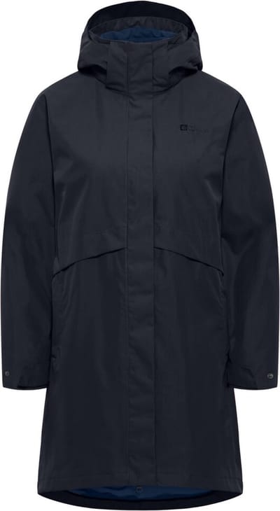 Jack Wolfskin BAYLIGHT 3IN1 COAT W Dames Outdoorjas - dark navy - Maat 2XL