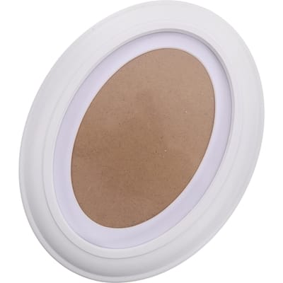 7 Ovalen Houten Fotolijst Inch Ovalen Houten Po Lijst Witte Wandophanging Fotolijst Voor Woonkamer Slaapkamer- Verzenden (White,Size 1) wit