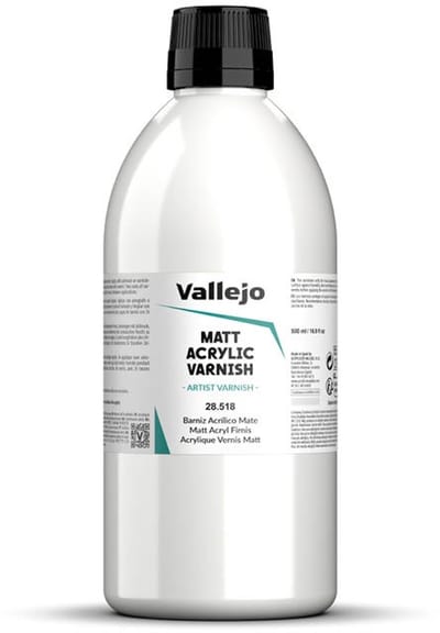 Vallejo Hobbyverf Acrylverf - 28518 Matt Acryl Vernis - 500ml Verf flesje - 500 ml
