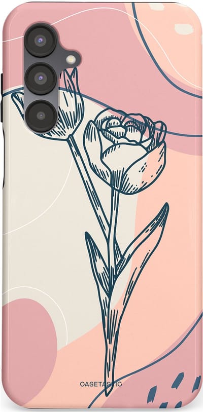 Casetastic Hoesje Geschikt voor Samsung A16 - Stijlvolle Beschermende Duo-layer Case - Sierlijke tulp