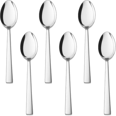 Dailygoody - Koffielepels - 6-delige set - Hoogwaardig roestvrij staal - Zilver - Theelepels - Geschikt voor thuis en restaurant - Elegant ontwerp
