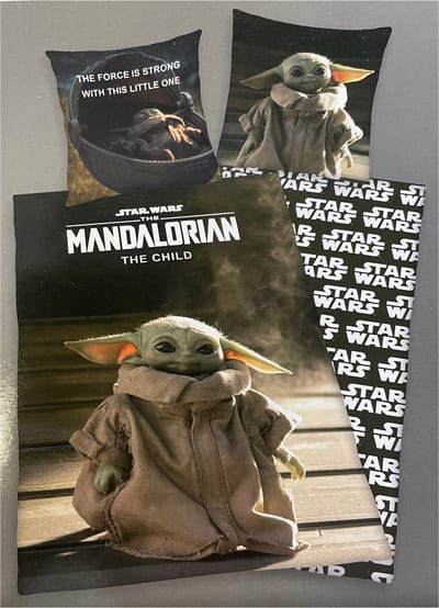 Star Wars dekbedovertrek - eenpersoons - Starwars the Mandalorian dekbed - 140 x 200 cm.