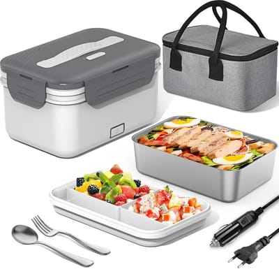 Lexium Elektrische Lunchbox - Verwarmde Lunchbox - Voor Warme Maaltijden - Thermos Lunchbox - Lunchboxen