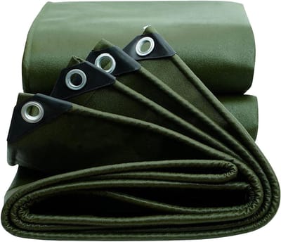 Waterdicht Zeildoek - Zwaar Canvas - Buiten Beschermen - Verdikte Hoeken - 1.2x1.8m - Groen