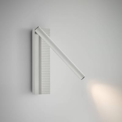 Bover LED wandlamp Arid A/02 wit, aluminium, 2.700 K