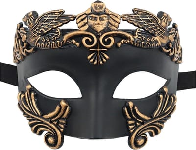 Retro masker voor feestkostuum met elegante uitstraling.