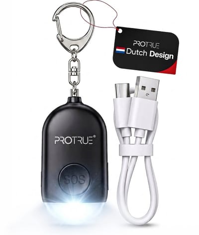 Persoonlijk Alarm - Sleutelhanger Veiligheidsalarm 130dB - USB Oplaadbaar Zakalarm - Anti Wolf Fluitje - Pepperspray - Zelfverdediging Producten