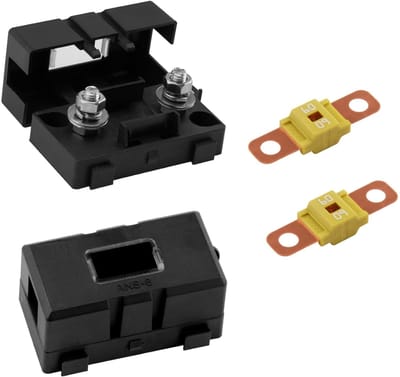 Allecto - Midi Fuse Set - 60A Midi Fuses - Betrouwbare bescherming - 12V-58V - Fuse Holders - Voor auto's en vrachtwagens - 2 Stuks
