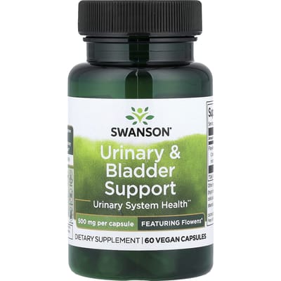 Swanson, Ondersteuning voor Urinewegen en Blaas, 500 mg, 60 Plantaardige Capsules
