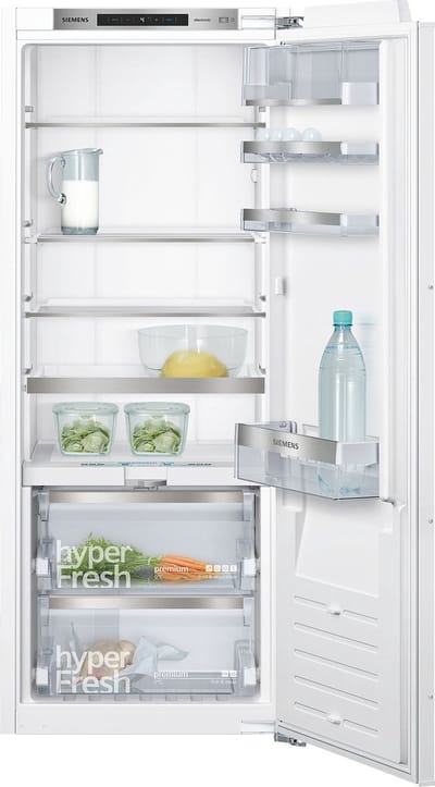 Siemens KI51FADE0 - iQ700 - Inbouwkoelkast - 139.7 cm x 55.8 cm - Vlakscharnier - hyperFresh Premium 0 °C: De beste omgeving voor al je versproducten - Led verlichting