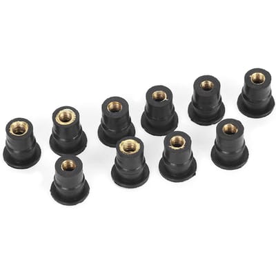 10 stuks M5 Rubberen Welmoeren 5 mm 0,2 inch Metrisch Motorfietsen Windschroeven Welmoer
