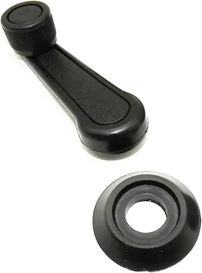 Raamhendels Auto - Draaihendels Interieur - Vensters Bedienen - Universele Pasvorm - 10.7 cm - Zwart