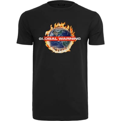 Mister Tee - Global Warning Heren T-shirt - XS - Zwart