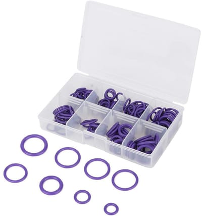 Dailygoods- O-ring Set 145 Stuks - A/C Systeem Afdichtingen - HNBR Materiaal - Corrosieweerstand - Slijtvast - Voor Waterlekkage Preventie