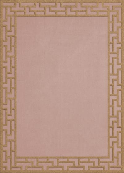 Layered Alice Crawley Indocine Mellow Rose Vloerkleed - 180 x 270 cm - Roze - Rechthoekig - Wol - Slaapkamer, Woonkamer, Eetkamer - Strepen - Modern