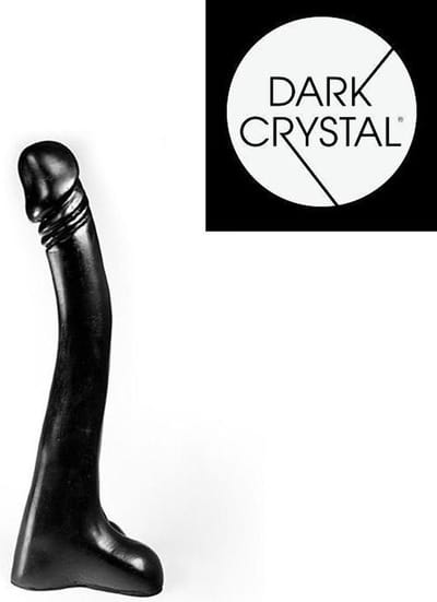 Dark Crystal XXL Dildo 30,5 x 3,7 cm - zwart