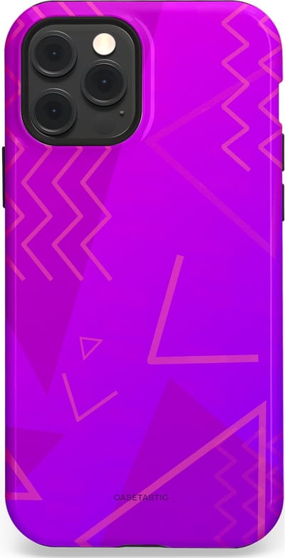 Casetastic Hoesje Geschikt voor Apple iPhone 12/12 Pro Magsafe - Stijlvolle Beschermende Duo-layer Case - Discowave