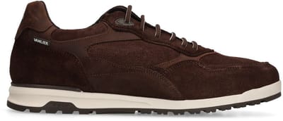 Van Lier - Heren - Donkerbruine suède sneakers - Maat 40