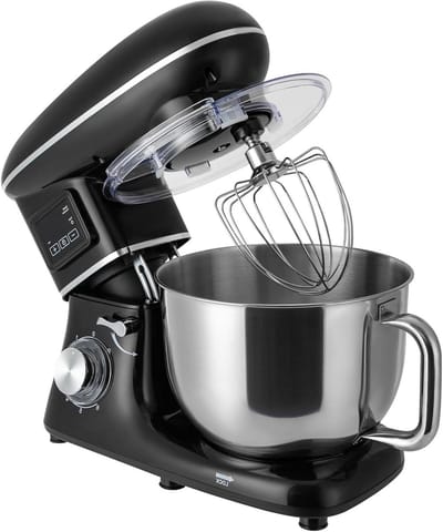 Keukenmixer 1500W - Handmixer Deegmixer - Thuis bakken - LCD display - 6.2 liter - Zwart