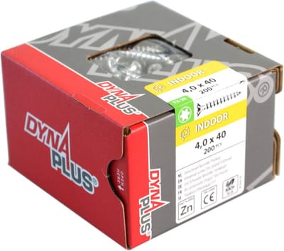 Dynaplus - Constructieschroef - Torx 40 platkop - 8,0 x 160mm - Verzinkt - Deeldraad (50 stuks)