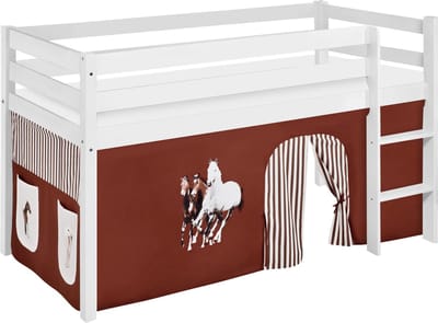 Halfhoogslaper Paard Bruin met tent