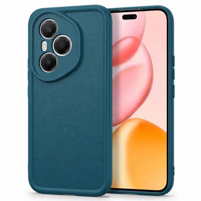 Geschikt voor Honor 400 Pro Hoesje - Siliconen Matte Back Cover - Petrol Blauw