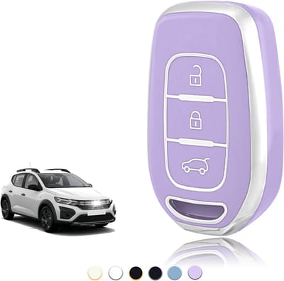 Key Case TPU, Car Key Cover Suitable for Renault Twingo Kangoo Clio Symbol Kwid Dacia Logan Sandero Stepway Duster - ShopVlot