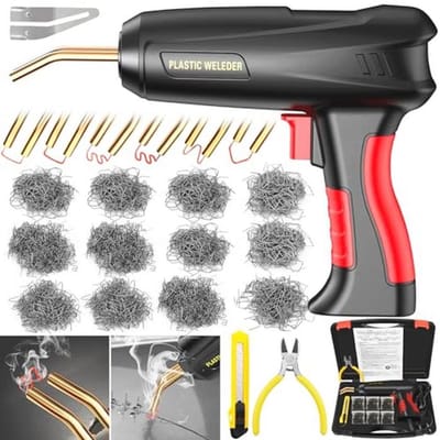 Kunststof Lasmachine 200W met 1200 Stuks Autoset - Hot Stapler voor Autobumper en Auto Onderdelen