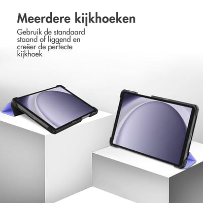 imoshion Tablet Hoes - Geschikt voor Samsung Galaxy Tab A11 / A9 8.7 inch - Trifold Bookcase - Lila