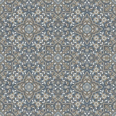 Noordwand - Homestyle - Behang - Portugese - Tiles - bruin - en - blauw