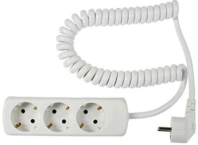 3-Weg Stopcontactstrip met 2,5 meter Kabellengte, IP20, 230V/16A