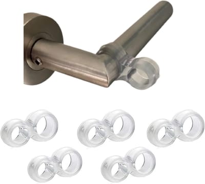 Set van 5 Transparante Deurstopbuffers voor Muur- en Deurbescherming (10, 15, 20 mm)