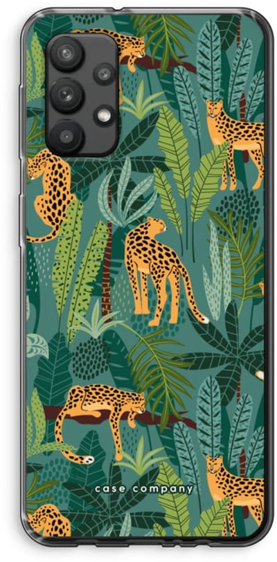 Case Company® - Hoesje geschikt voor Samsung Galaxy A32 4G hoesje - Luipaard 2 - Soft Cover Telefoonhoesje - Bescherming aan alle Kanten en Schermrand