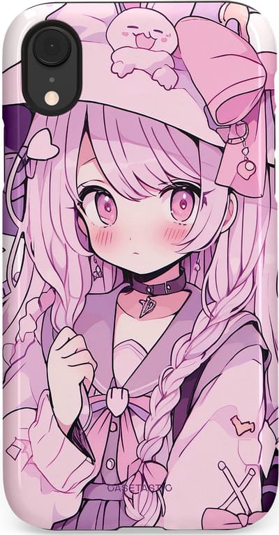 Casetastic Hoesje Geschikt voor Apple iPhone Xr - Stijlvolle Beschermende Duo-layer Case - Manga Magie